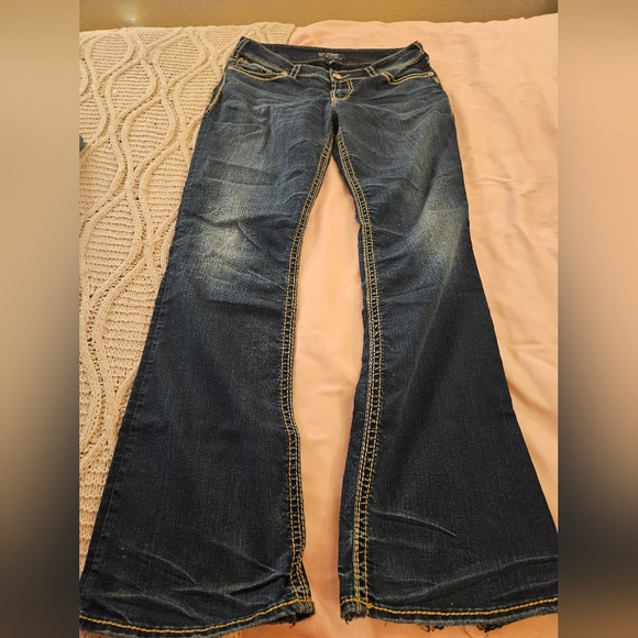 Silver Suki Women's Blue Flared Jeans Size 32‎ - Picture 1 of 7